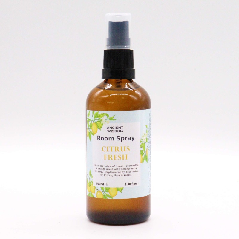 Fresh Spray pour la maison Fresh Citrus 100ml - Spray désodorisant-Spray désodorisant Ancient Wisdom-HOSTENATURA