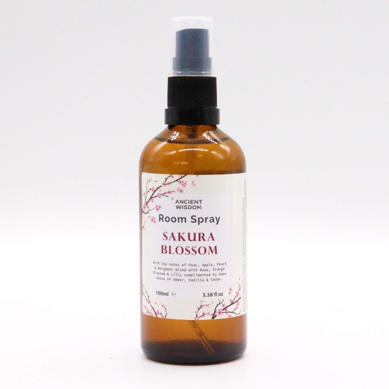 Etxeko Sakuraren esentzia 100 ml-ko fresko txuria - Spray freskoaren bidezkoa-Spray Igerikoen Ancient Wisdom-HOSTENATURA