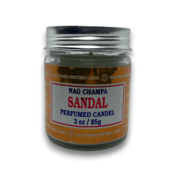 Bougie en pot de santal Nag Champa Satya Sandal - 85g - Durée de combustion de 24 heures