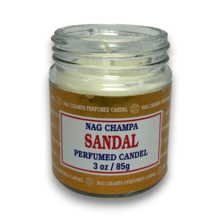 Vela Tarro Sándalo Nag Champa Satya Sandal - 85gr. - 24 horas duración