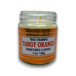 Bougie en pot Orange Épicée Nag Champa Satya Tangy Orange - 85g - Durée de 24 heures