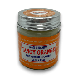 Bougie en pot Orange Épicée Nag Champa Satya Tangy Orange - 85g - Durée de 24 heures