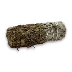 DIP White Sage Bundle with Rosemary - Eco-Artisanal Battered Bundle - Good Vibrations and Cleansing of Negative Energies