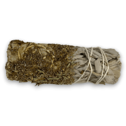 DIP White Sage Bundle with Rosemary - Eco-Artisanal Battered Bundle - Good Vibrations and Cleansing of Negative Energies