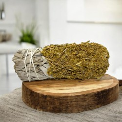 DIP White Sage Bundle with Rue - Eco-Artisanal Battered Bundle - Protection and Purification