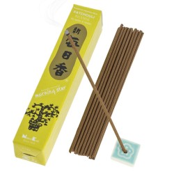 Encens Japonais Morning Star Patchouli de Nippon Kodo (20g) - 50 bâtonnets + brûleur à encens