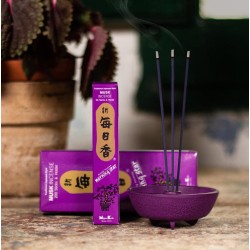 Japanese Incense Morning Star Musk Musk Nippon Kodo 200 bars + censer - Large Pack