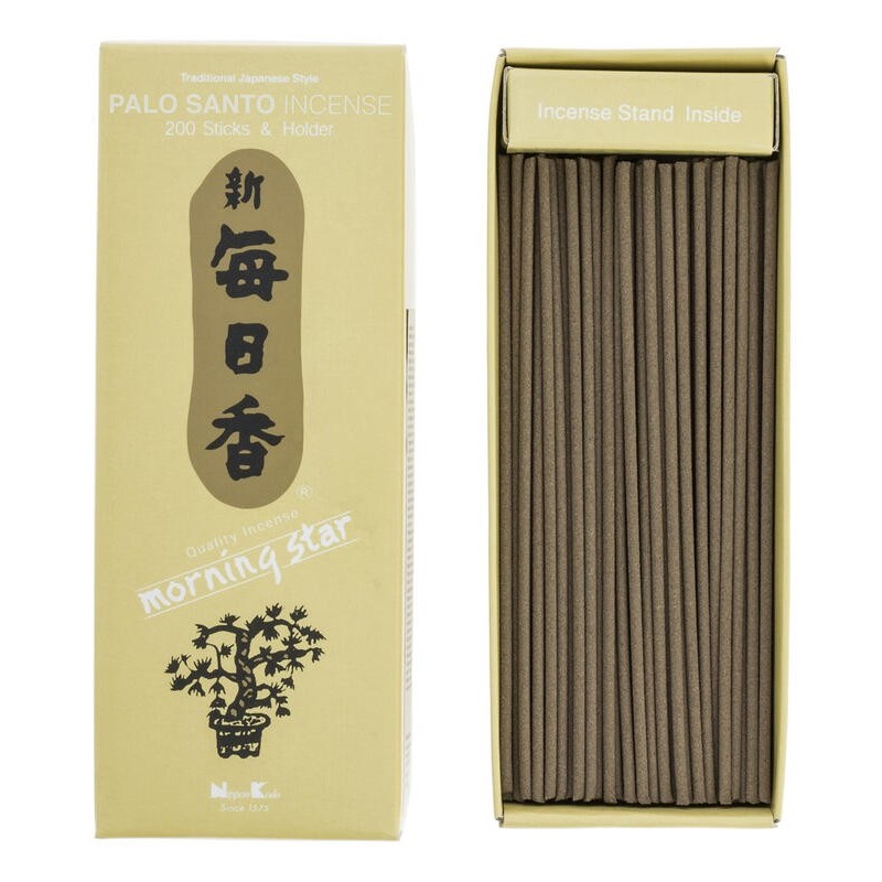 Encens Japonais Morning Star Palo Santo Nippon Kodo 200 bâtonnets + brûleur d'encens - Grand pack-ENCENS JAPONAIS-HOSTENATURA