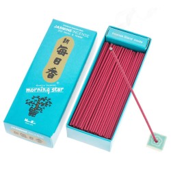 Encens Japonais Etoile du Matin Jasmin Jasmin Nippon Kodo 200 barres + encensoir - Grand Pack