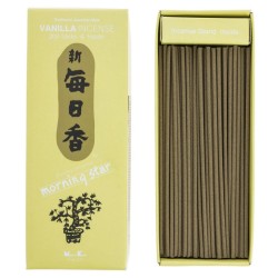 Incenso giapponese Morning Star alla vaniglia Nippon Kodo 200 stick + portaincenso - Pacchetto Grande