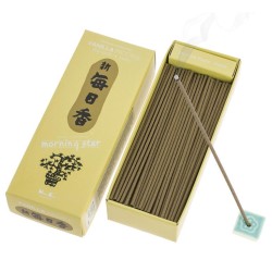 Japanese Incense Morning Star Vanilla Nippon Kodo 200 sticks + incense holder - Large Package