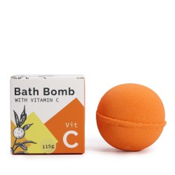 Bombe de bain à la vitamine C et aux huiles essentielles - 115gr.