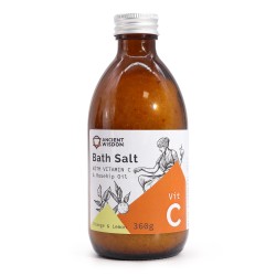 Sal de banho do Himalaia com vitamina C e rosa mosqueta - 360g.