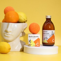 Bomba da bagno con vitamina C e oli essenziali - 115gr.