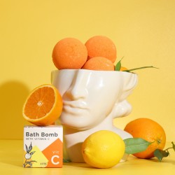 Bomba da bagno con vitamina C e oli essenziali - 115gr.