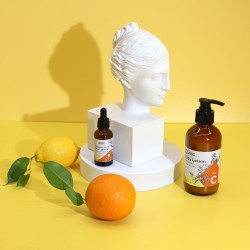 Body Lotion with Vitamin C - Orange and Lemon Essential Oil - 250ml