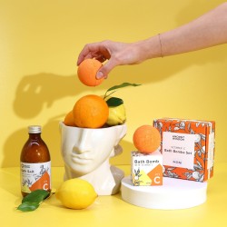 Badebomben-Set mit Vitamin C - 4 Pumpstöße à 115gr.