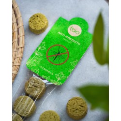 Pastilles d'encens activat repel·lent d'antimosquits de citronel·la TAO - 4 pastilles naturals