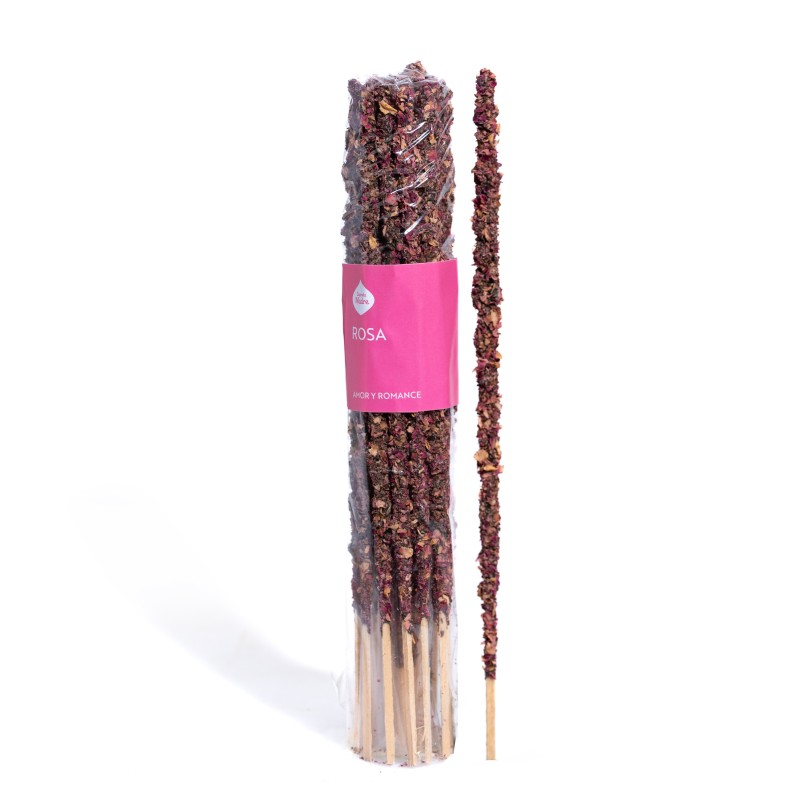 Artisan Incense Rose Holy Mother Love and Romance - Pack 20 bars-ARTISAN INCENSES SAGRADA MADRE - PACK 20 UNITS-HOSTENATURA