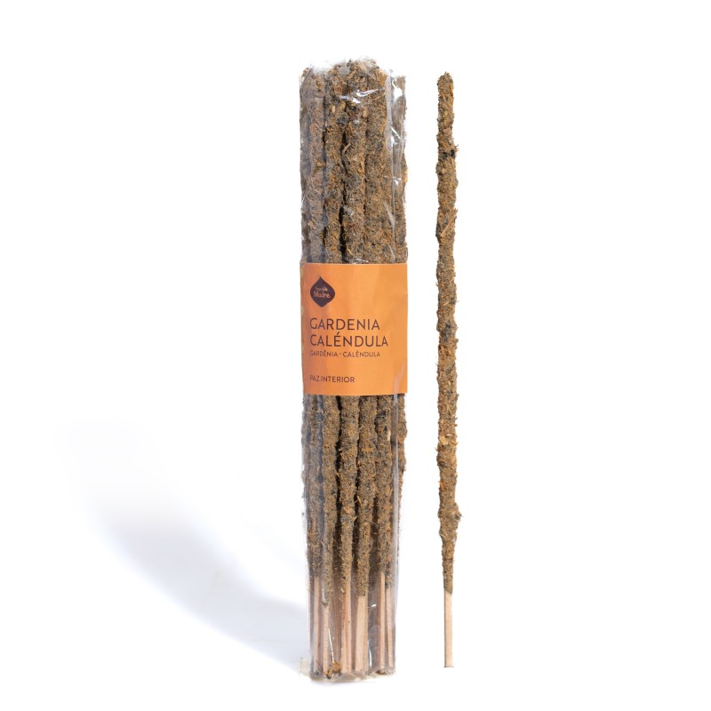 Artisan Gardenia Incense and Calendula Holy Mother Peace Interior - Pack 20 bars-ARTISAN INCENSES SAGRADA MADRE - PACK 20 UNITS-HOSTENATURA