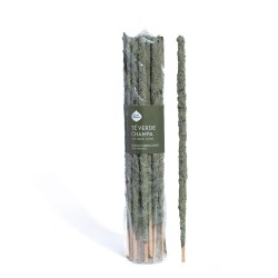 Handcrafted Incense Green Tea and Sacred Champa Good Vibrations Mother - Pack of 20 sticks