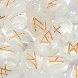 Jeu de cristal de runes indiennes