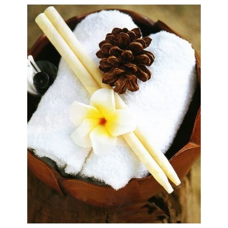 Par Velas de oido aromatica - Rosa  - 8