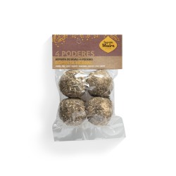 Boulettes à base de plantes 4 Pouvoirs de la Mère Sacrée 4x sachet - Lavande, Rue, Laurier, Eucalyptus, Menthe, Inca Yuyo, Cèdre