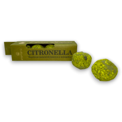 Citronella Magic Spheres AROMANZA - Iluminarte Argentina - 4 natural repellent smoke bombs for insects and mosquitoes