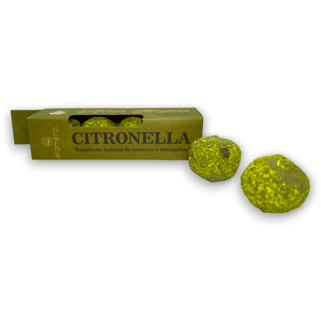 AROMANZA Citronella Magic Spheres - Iluminarte Argentina - 4 ontsmettingsbollen, natuurlijk insecten- en muggenafstotend middel