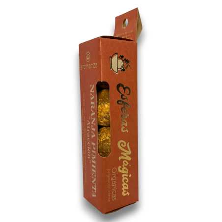 Magic Orange Pepper Spheres AROMANZA - Iluminarte Argentina - 4 żarówki Nerolí, płatki i drewno do usuwania zanieczyszczeń