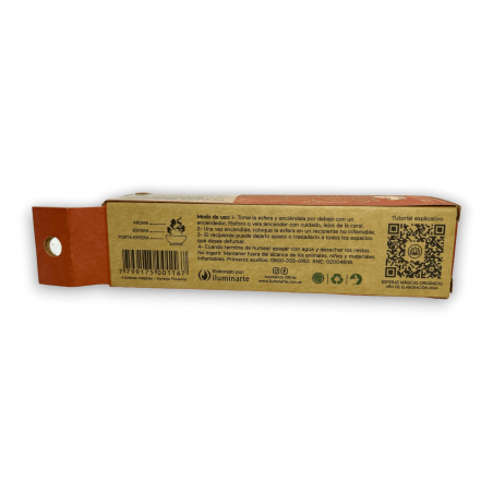 Esferes Màgiques Taronja Pebre Atracció AROMANZA - Il·luminar-te Argentina - 4 bombetes defumació Nerolí, Pètals i Fusta