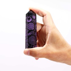 Black Obsidian Points (aprox. 60-70g, 9cm) - Mystic Story - Deep Purple