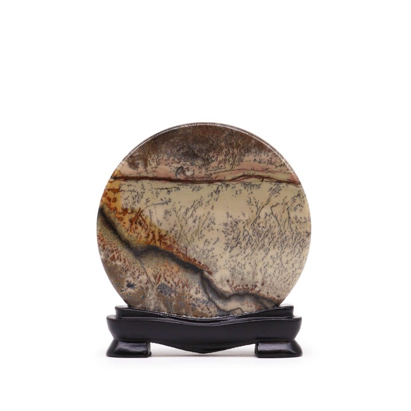 Stones with images of Guohua - Disc - 100 mm (approx 140 g)-Stones with images of Guohua-HOSTENATURA