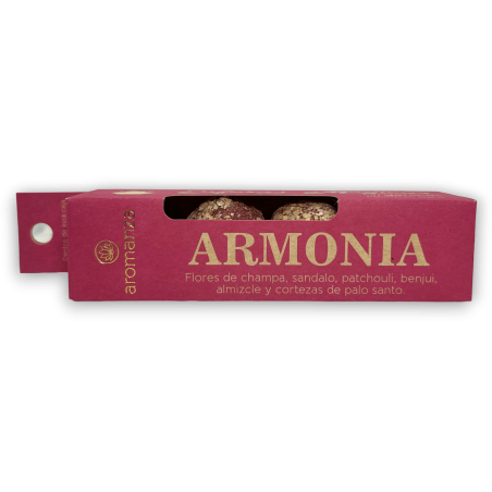Magic Spheres Harmony AROMANZA - Iluminarte Argentina - 4 bombes Champa, Santal, Patchouli, Benjoin, Musc et Palo Santo