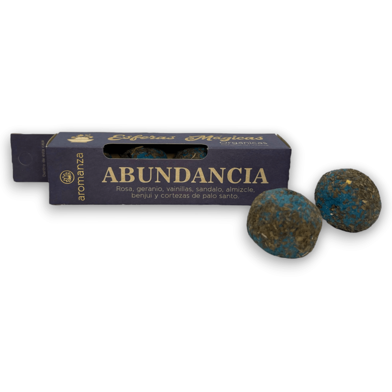 Magic Spheres Abundance AROMANZA - Iluminarte Argentina - 4 Pink, Geranium, Vanilla, Sandalwood, Benzoin and Palo Santo bombs-Aromanza Magic Spheres Box-HOSTENATURA