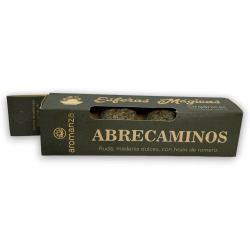 Esferas Mágicas Abrecaminos AROMANZA - Iluminarte Argentina - 4 bombitas Ruda, Maderas Dulces con hojas de Romero