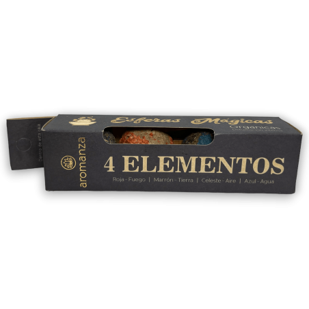 Magic Spheres 4 Elements AROMANZA - Iluminarte Argentina - 4 smoke bombs Fire, Earth, Air and Water
