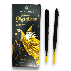 Magiczne Kadzidło Sahumerios Vanilla Aromanza - Iluminarte Argentina - 10 grubych, ręcznie robionych pałeczek