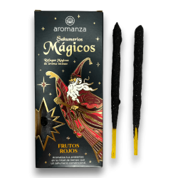 Incenso Aromanza de Frutas Vermelhas Sahumerios Mágicos - Iluminarte Argentina - 10 palitos grossos feitos à mão