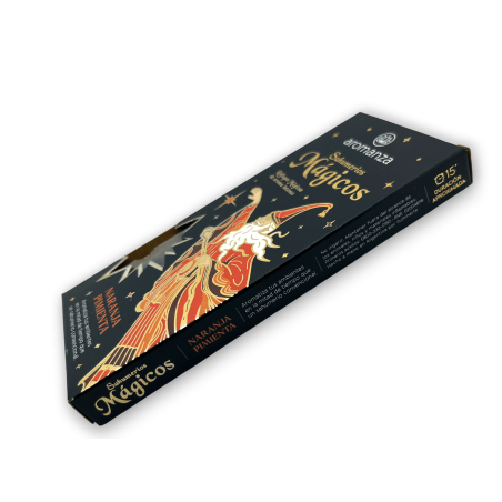 Magic Orange Pepper Aromanza Incense Hummers - Iluminarte Argentina - 10 artisan thick bars