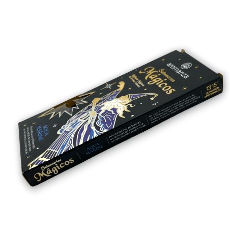 Magical Sahumerios Marine Water Aromanza Aqua Marine Incense - Iluminarte Argentina - 10 palitos grossos feitos à mão
