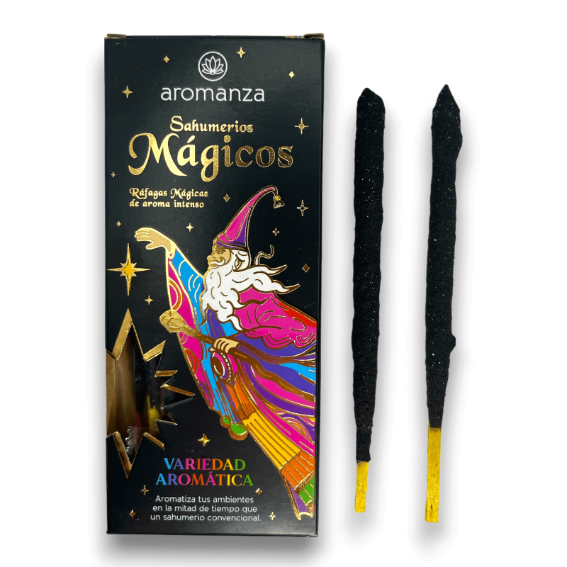 Incenso Magical Sahumerios Variedade Aromática Aromanza - Iluminarte Argentina - 10 palitos grossos feitos à mão-Incenso Mágico Sahumerios Aromanza Iluminarte Argentina-HOSTENATURA