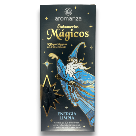 Tămâie Magical Sahumerios Clean Energy Aromanza - Iluminarte Argentina - 10 bețișoare groase lucrate manual