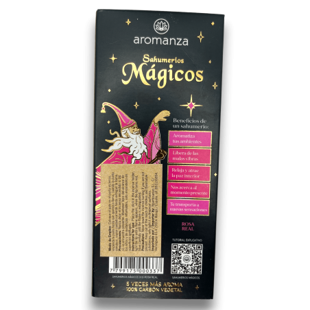 Magische Rose Royal Smudge Räucherstäbchen Düfte - Iluminarte Argentina - 10 handwerklich hergestellte dicke Riegel