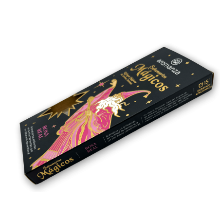 Magische Sahumerios Rosa Real Aromanza Wierook - Iluminarte Argentina - 10 dikke handgemaakte stokjes
