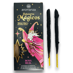 Magiczne Kadzidło Sahumerios Rosa Real Aromanza - Iluminarte Argentina - 10 grubych ręcznie robionych patyczków