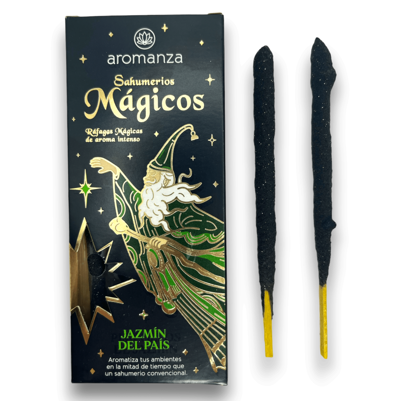 Magical Jasmine of the Country Aromanza Incense - Iluminarte Argentina - 10 artisan thick bars-Magical Incense Aromanza Incense Iluminarte Argentina-HOSTENATURA