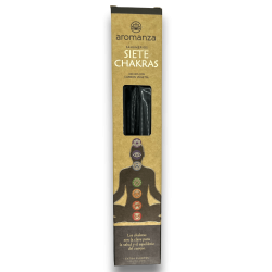 Sahumerios Siete Chakras Aromanza Incense - Iluminarte Argentina - 7 wyjątkowo mocnych grubych patyczków