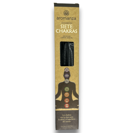 Sahumerios Siete Chakras Aromanza Incense - Iluminarte Argentina - 7 wyjątkowo mocnych grubych patyczków
